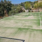 Construction d'un court de tennis en gazon synthétique à Nice