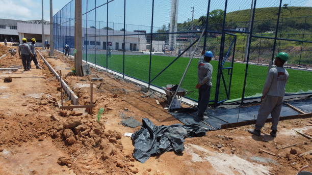 Construction d'un terrain de tennis à Nice