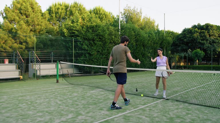 Construction d'un court de tennis en béton poreux à Mougins